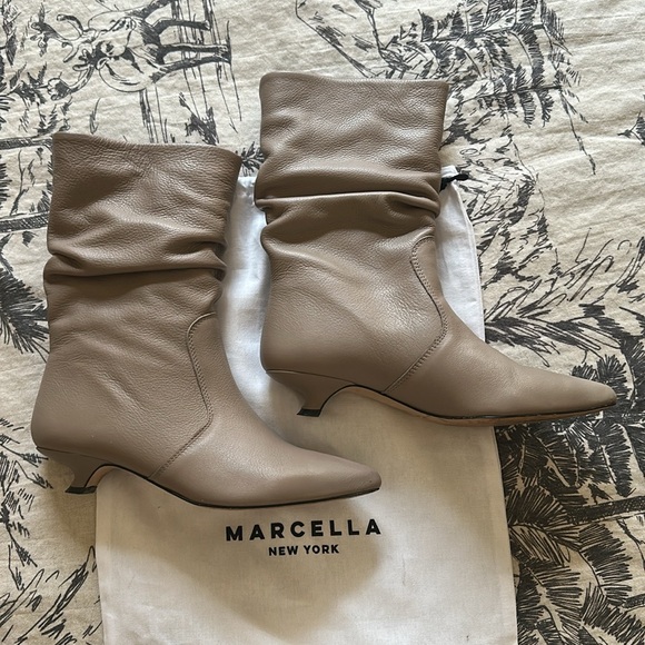Marcella Fiona Boots Taupe 8 - Picture 6 of 14